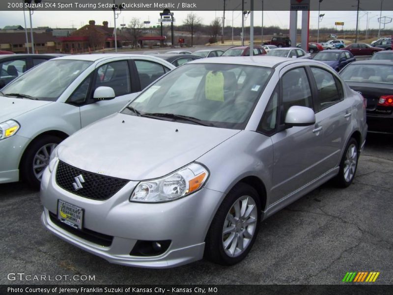 Quicksilver Metallic / Black 2008 Suzuki SX4 Sport Touring Sedan
