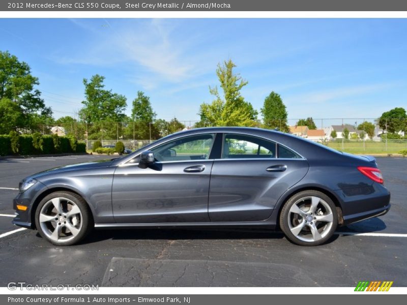 Steel Grey Metallic / Almond/Mocha 2012 Mercedes-Benz CLS 550 Coupe