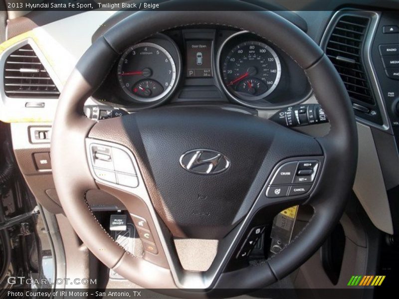 Twilight Black / Beige 2013 Hyundai Santa Fe Sport