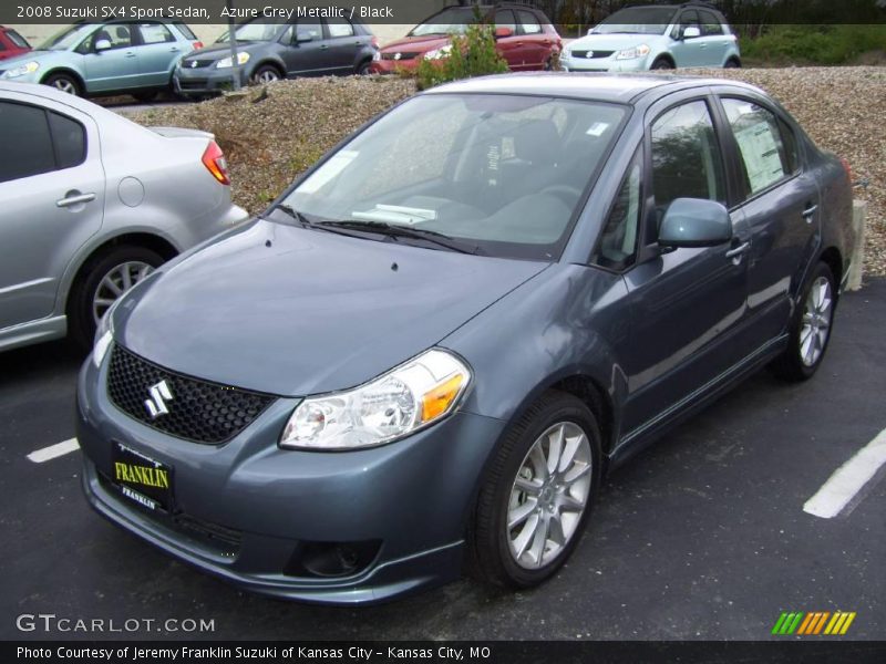 Azure Grey Metallic / Black 2008 Suzuki SX4 Sport Sedan