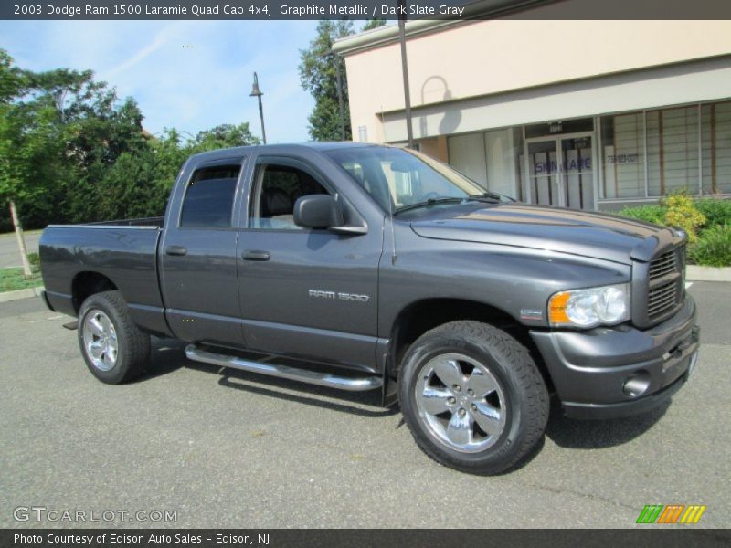 Graphite Metallic / Dark Slate Gray 2003 Dodge Ram 1500 Laramie Quad Cab 4x4