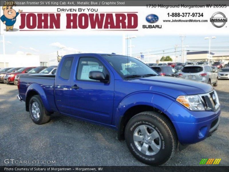 Metallic Blue / Graphite Steel 2013 Nissan Frontier SV V6 King Cab 4x4