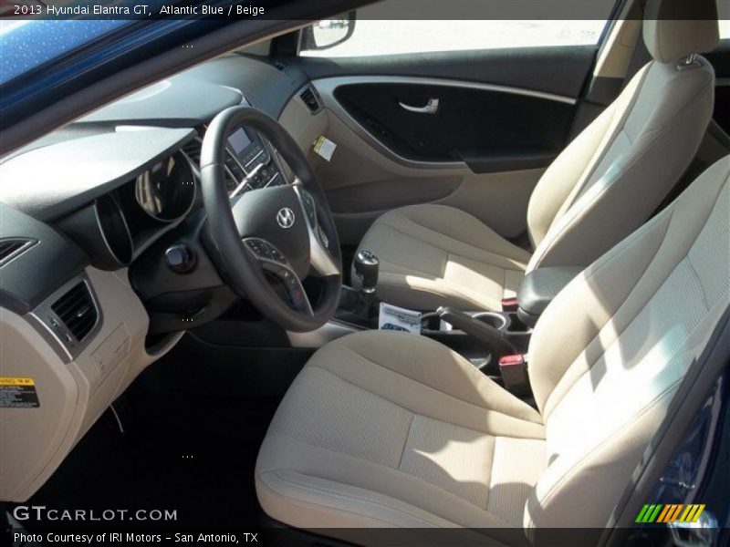 Atlantic Blue / Beige 2013 Hyundai Elantra GT