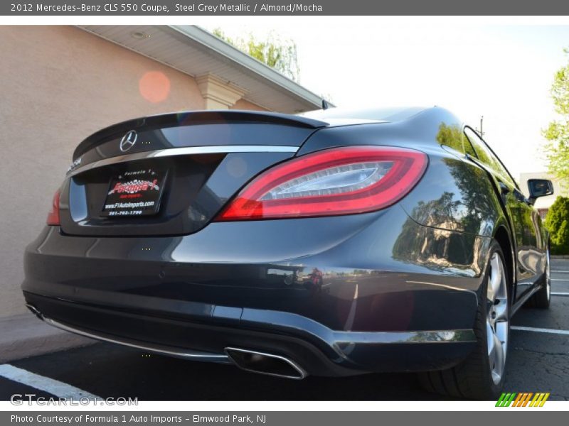 Steel Grey Metallic / Almond/Mocha 2012 Mercedes-Benz CLS 550 Coupe