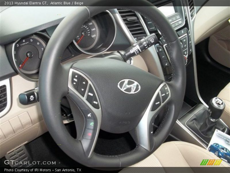 Atlantic Blue / Beige 2013 Hyundai Elantra GT