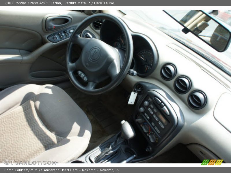 Redfire Metallic / Dark Taupe 2003 Pontiac Grand Am SE Sedan