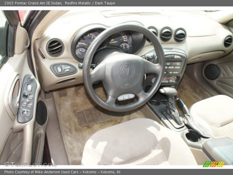 Redfire Metallic / Dark Taupe 2003 Pontiac Grand Am SE Sedan