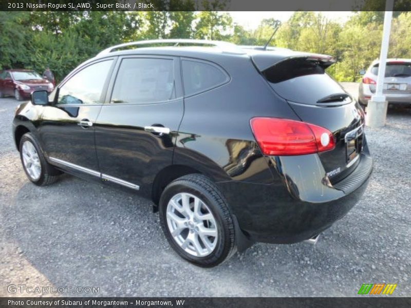 Super Black / Black 2013 Nissan Rogue SL AWD