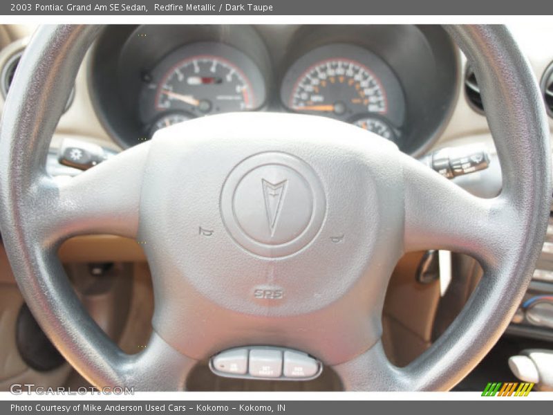 Redfire Metallic / Dark Taupe 2003 Pontiac Grand Am SE Sedan