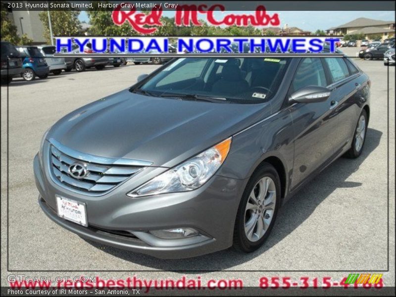 Harbor Gray Metallic / Gray 2013 Hyundai Sonata Limited