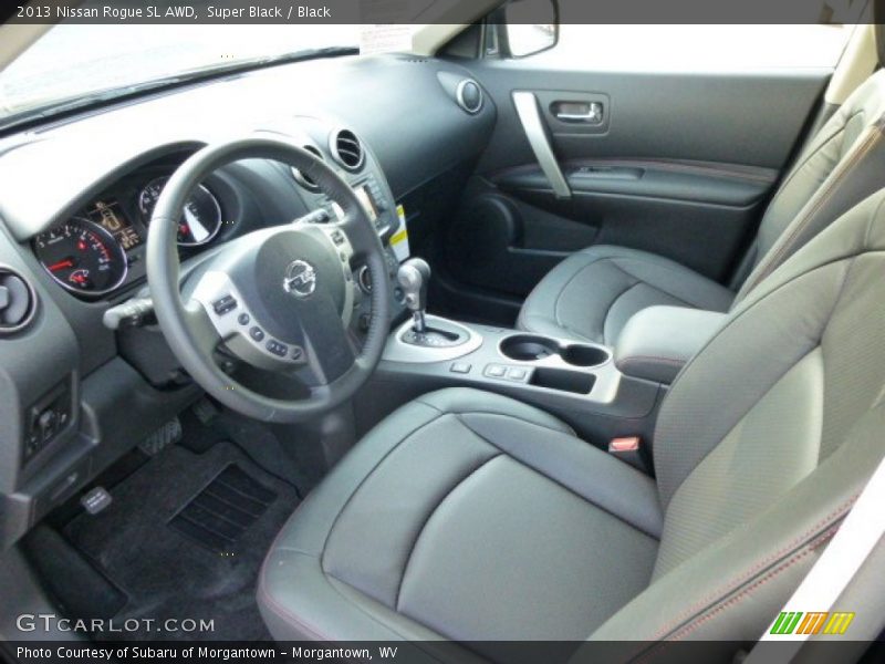 Super Black / Black 2013 Nissan Rogue SL AWD