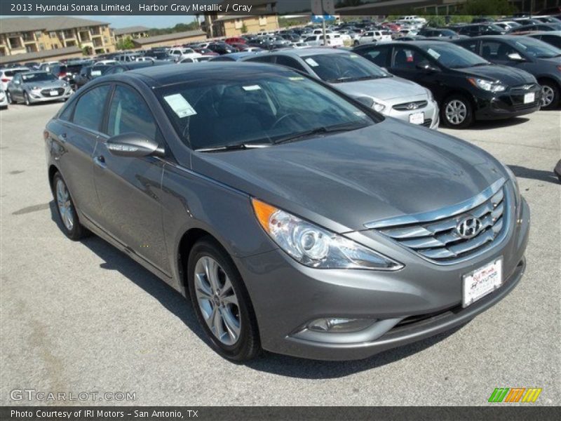 Harbor Gray Metallic / Gray 2013 Hyundai Sonata Limited