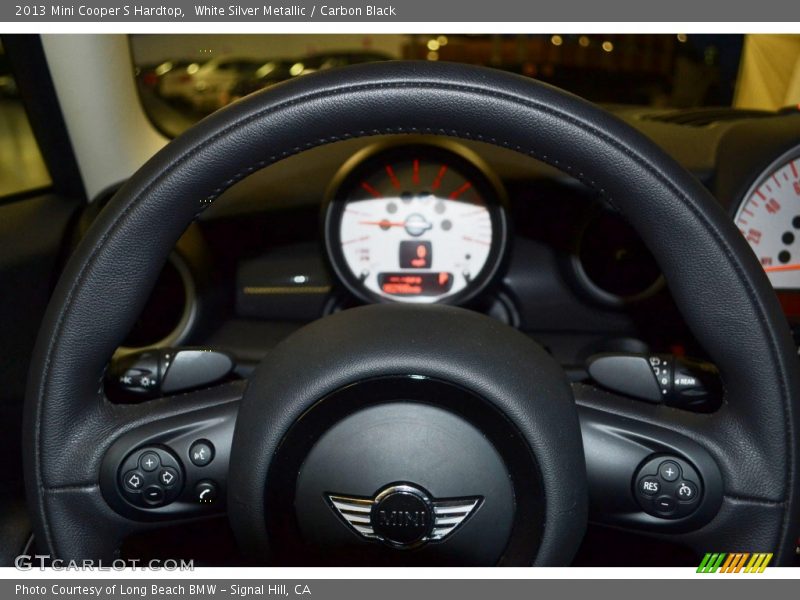 White Silver Metallic / Carbon Black 2013 Mini Cooper S Hardtop