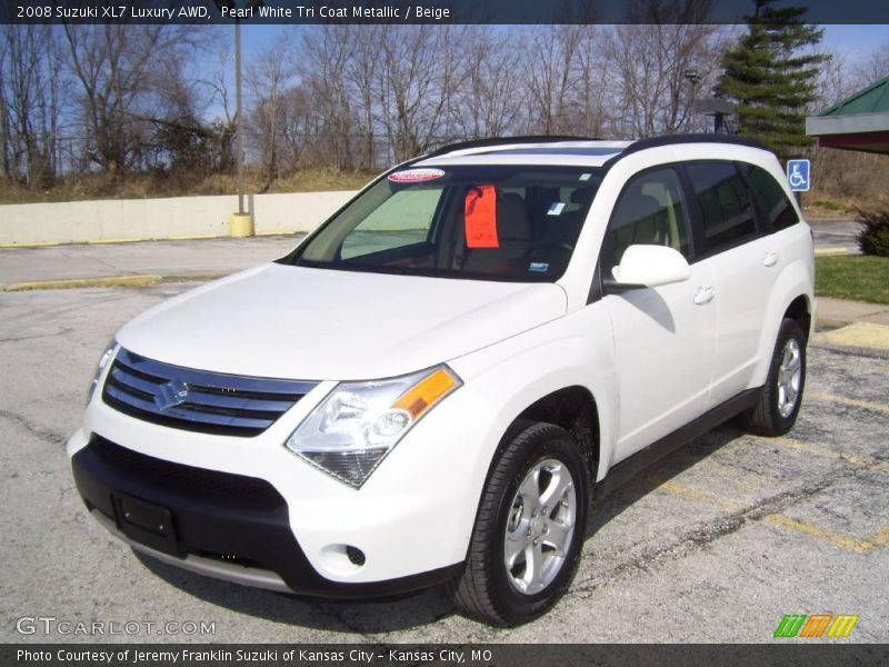 Pearl White Tri Coat Metallic / Beige 2008 Suzuki XL7 Luxury AWD