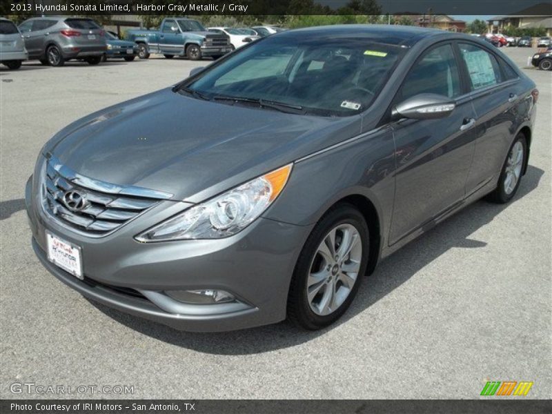 Harbor Gray Metallic / Gray 2013 Hyundai Sonata Limited