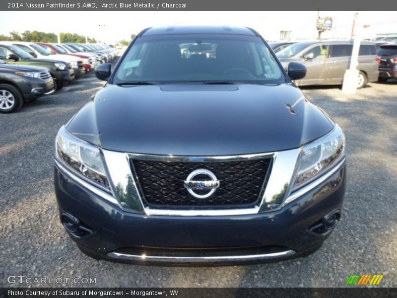 Arctic Blue Metallic / Charcoal 2014 Nissan Pathfinder S AWD