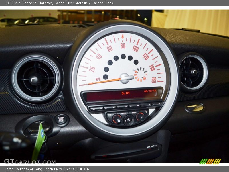White Silver Metallic / Carbon Black 2013 Mini Cooper S Hardtop