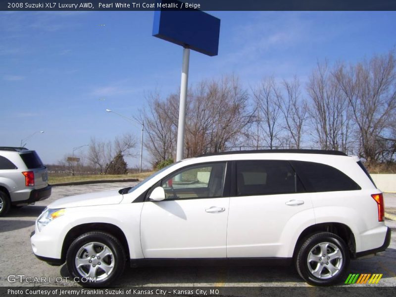 Pearl White Tri Coat Metallic / Beige 2008 Suzuki XL7 Luxury AWD