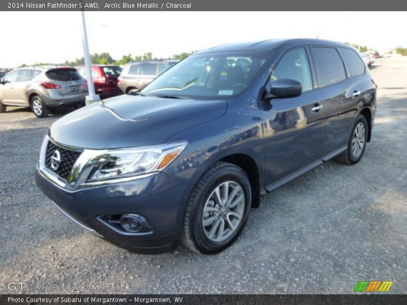 Arctic Blue Metallic / Charcoal 2014 Nissan Pathfinder S AWD