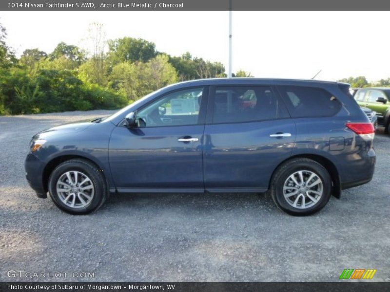 Arctic Blue Metallic / Charcoal 2014 Nissan Pathfinder S AWD