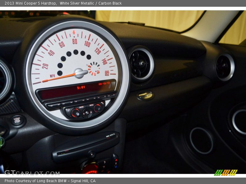 White Silver Metallic / Carbon Black 2013 Mini Cooper S Hardtop