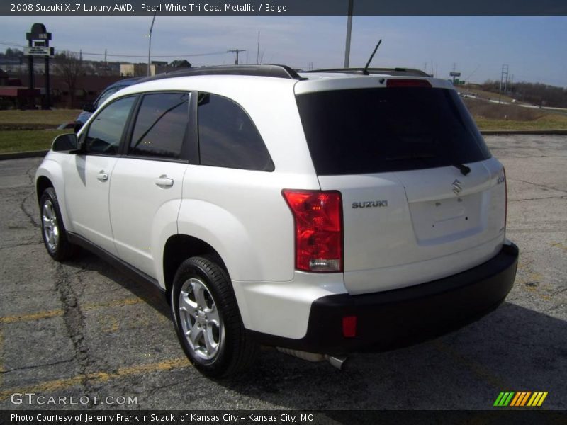 Pearl White Tri Coat Metallic / Beige 2008 Suzuki XL7 Luxury AWD