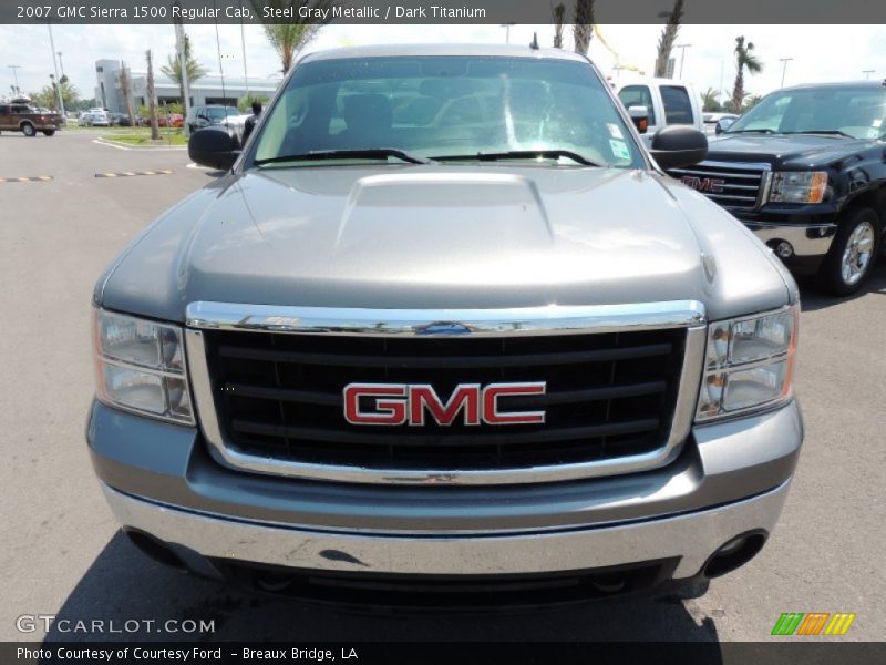 Steel Gray Metallic / Dark Titanium 2007 GMC Sierra 1500 Regular Cab