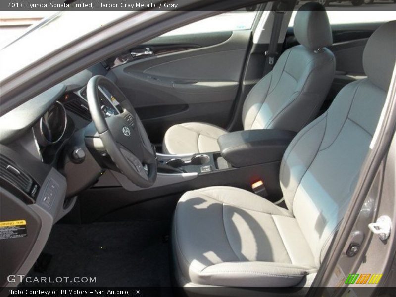 Harbor Gray Metallic / Gray 2013 Hyundai Sonata Limited