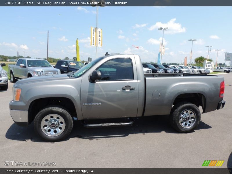 Steel Gray Metallic / Dark Titanium 2007 GMC Sierra 1500 Regular Cab