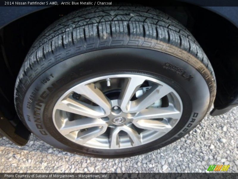 Arctic Blue Metallic / Charcoal 2014 Nissan Pathfinder S AWD