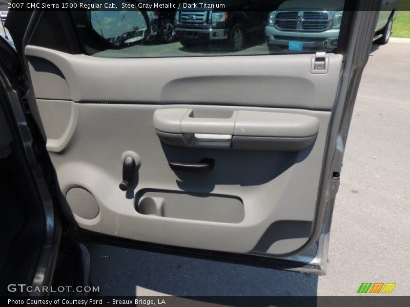 Steel Gray Metallic / Dark Titanium 2007 GMC Sierra 1500 Regular Cab