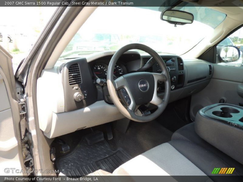 Steel Gray Metallic / Dark Titanium 2007 GMC Sierra 1500 Regular Cab