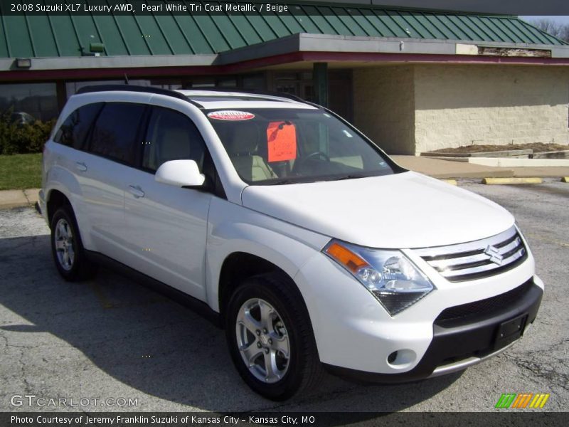 Pearl White Tri Coat Metallic / Beige 2008 Suzuki XL7 Luxury AWD