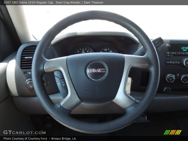 Steel Gray Metallic / Dark Titanium 2007 GMC Sierra 1500 Regular Cab