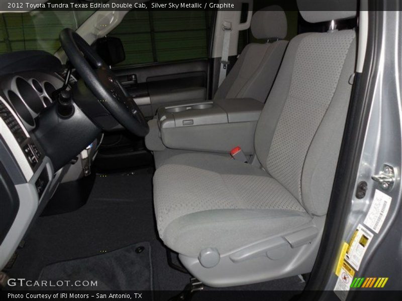 Silver Sky Metallic / Graphite 2012 Toyota Tundra Texas Edition Double Cab
