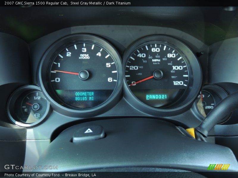 Steel Gray Metallic / Dark Titanium 2007 GMC Sierra 1500 Regular Cab