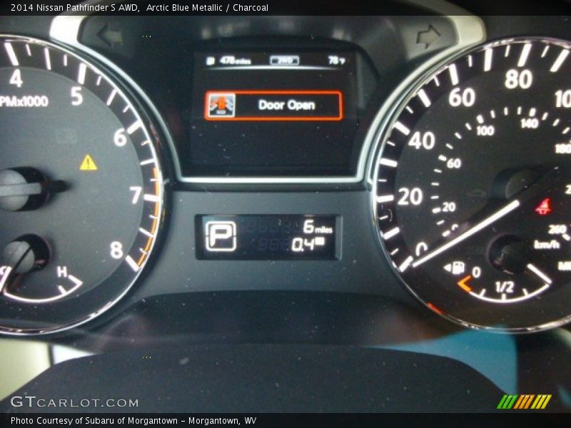 Arctic Blue Metallic / Charcoal 2014 Nissan Pathfinder S AWD