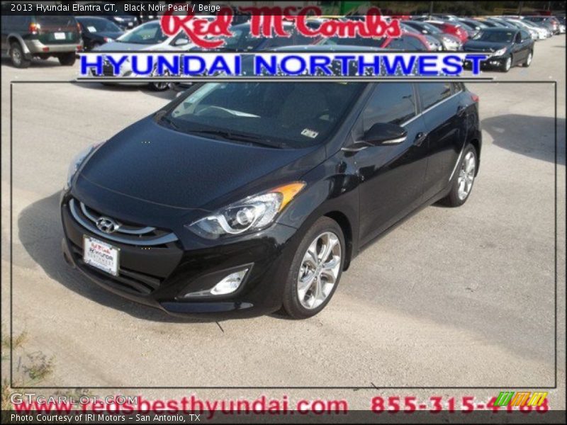 Black Noir Pearl / Beige 2013 Hyundai Elantra GT