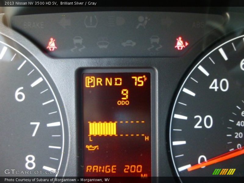 Brilliant Silver / Gray 2013 Nissan NV 3500 HD SV