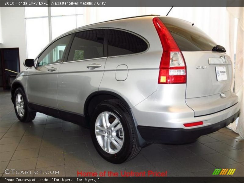 Alabaster Silver Metallic / Gray 2010 Honda CR-V EX-L