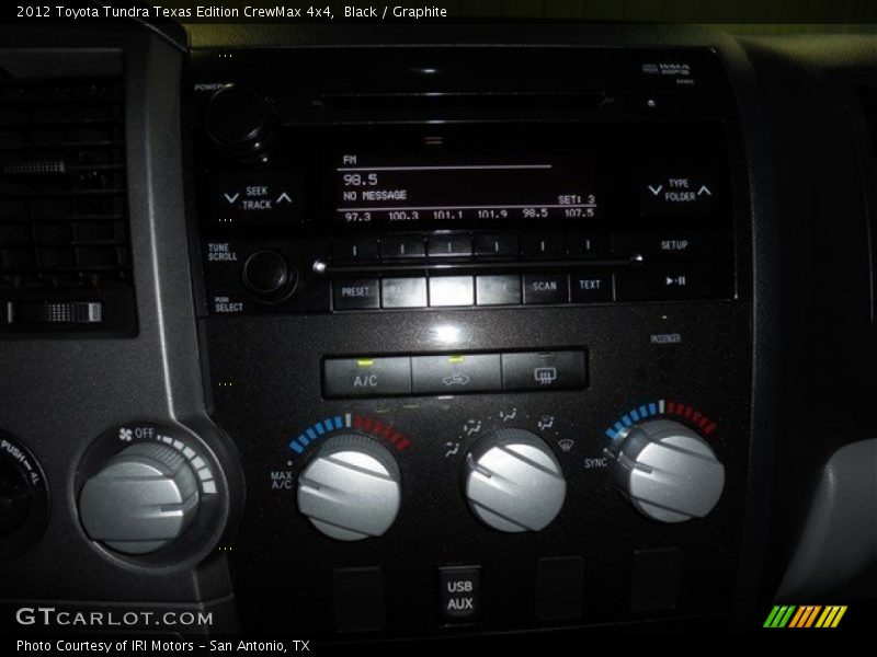 Black / Graphite 2012 Toyota Tundra Texas Edition CrewMax 4x4