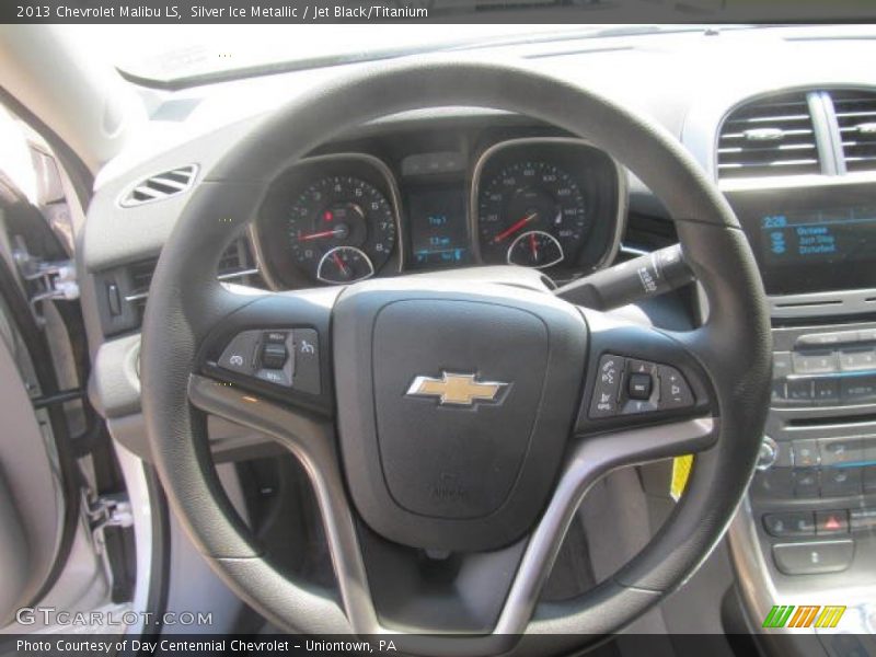 Silver Ice Metallic / Jet Black/Titanium 2013 Chevrolet Malibu LS