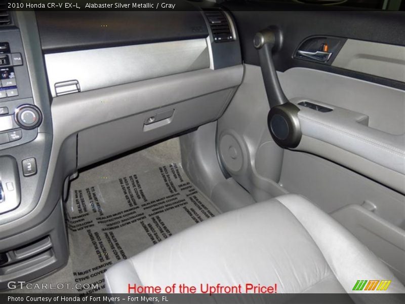 Alabaster Silver Metallic / Gray 2010 Honda CR-V EX-L