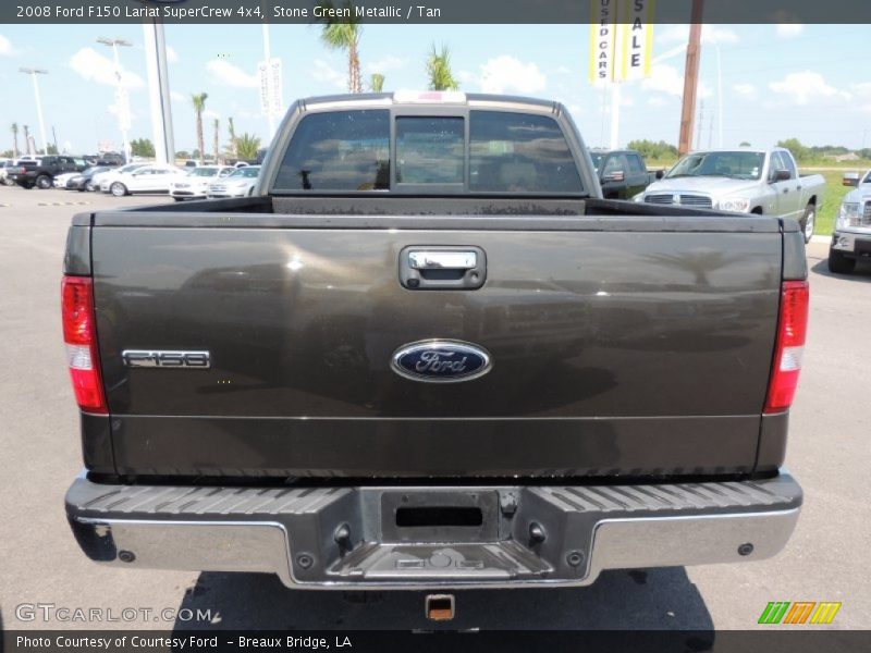 Stone Green Metallic / Tan 2008 Ford F150 Lariat SuperCrew 4x4