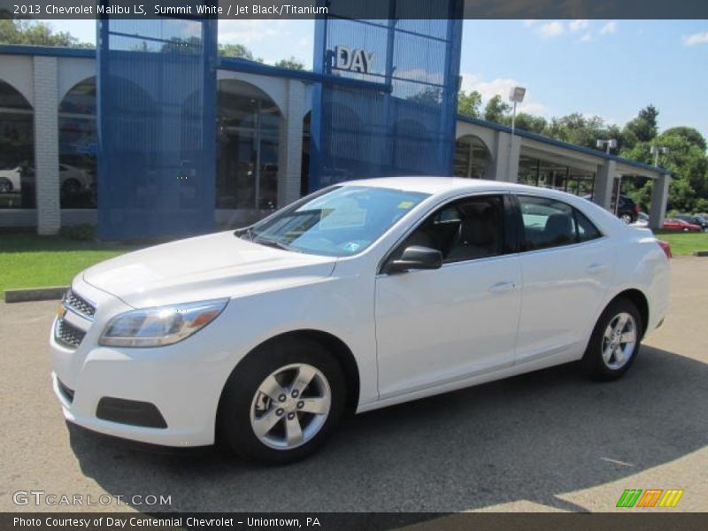 Summit White / Jet Black/Titanium 2013 Chevrolet Malibu LS