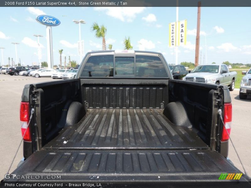 Stone Green Metallic / Tan 2008 Ford F150 Lariat SuperCrew 4x4