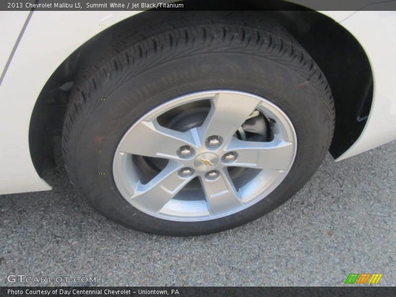 Summit White / Jet Black/Titanium 2013 Chevrolet Malibu LS