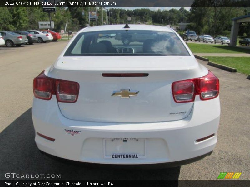 Summit White / Jet Black/Titanium 2013 Chevrolet Malibu LS