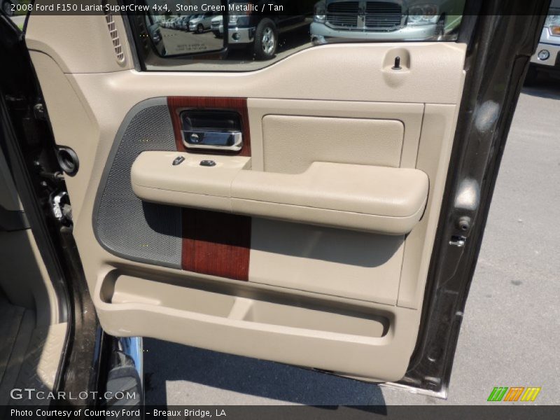 Stone Green Metallic / Tan 2008 Ford F150 Lariat SuperCrew 4x4