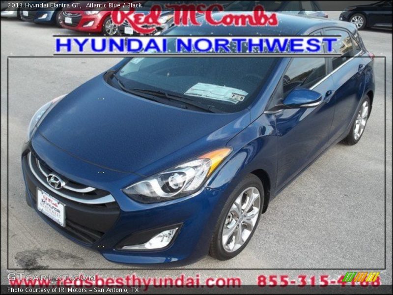 Atlantic Blue / Black 2013 Hyundai Elantra GT